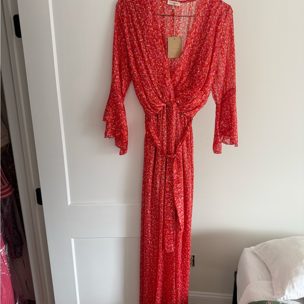 Elegant Red Maxi Dress